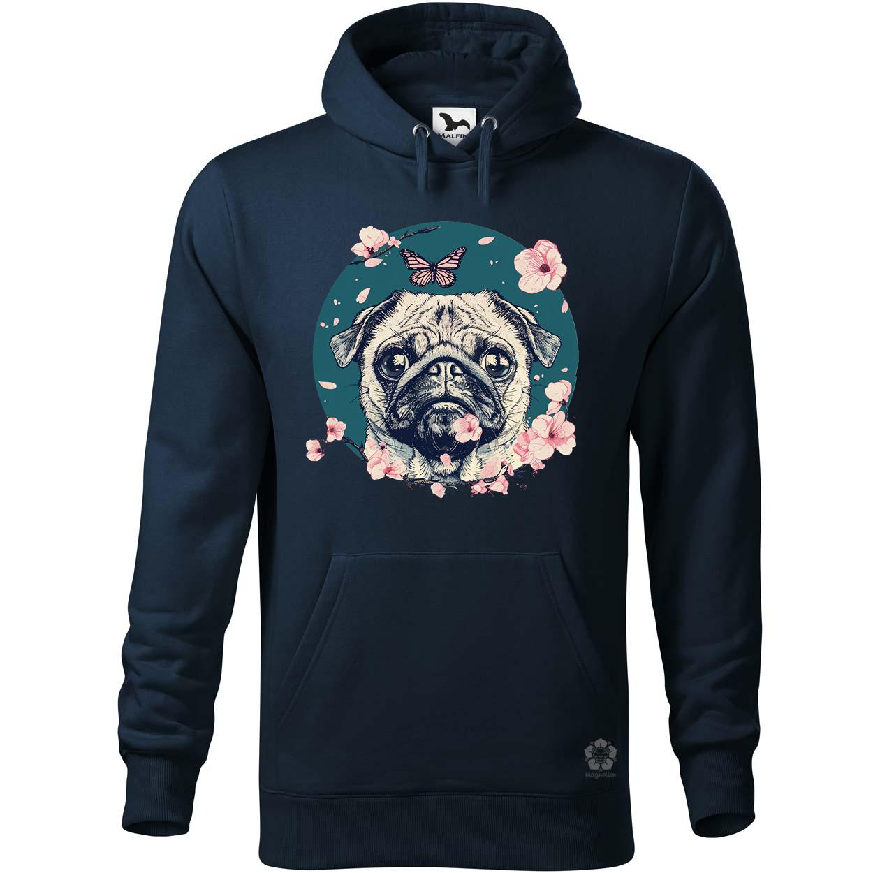 Mopsz és pillangó v2 egyedi  pulóver 