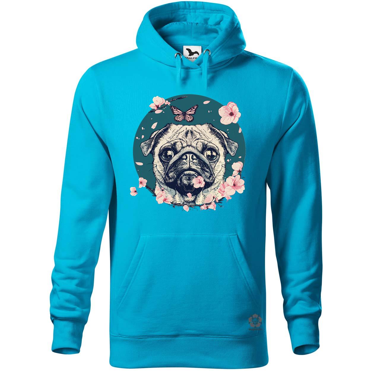 Mopsz és pillangó v2 egyedi  pulóver 