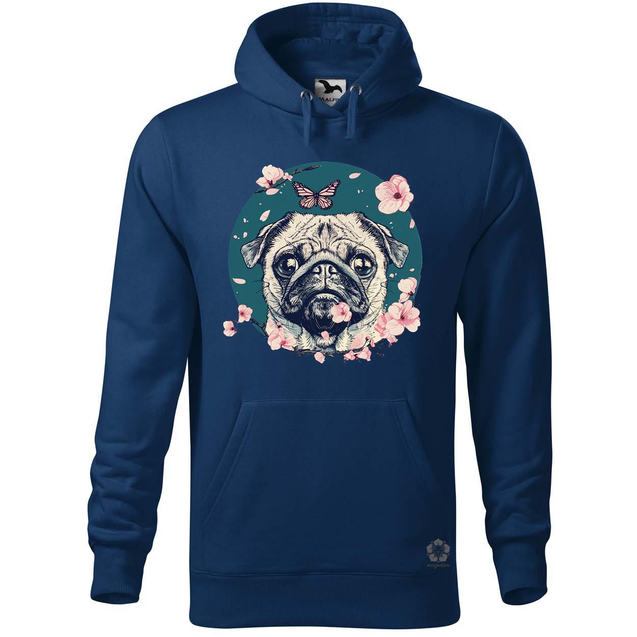 Mopsz és pillangó v2 egyedi  pulóver 