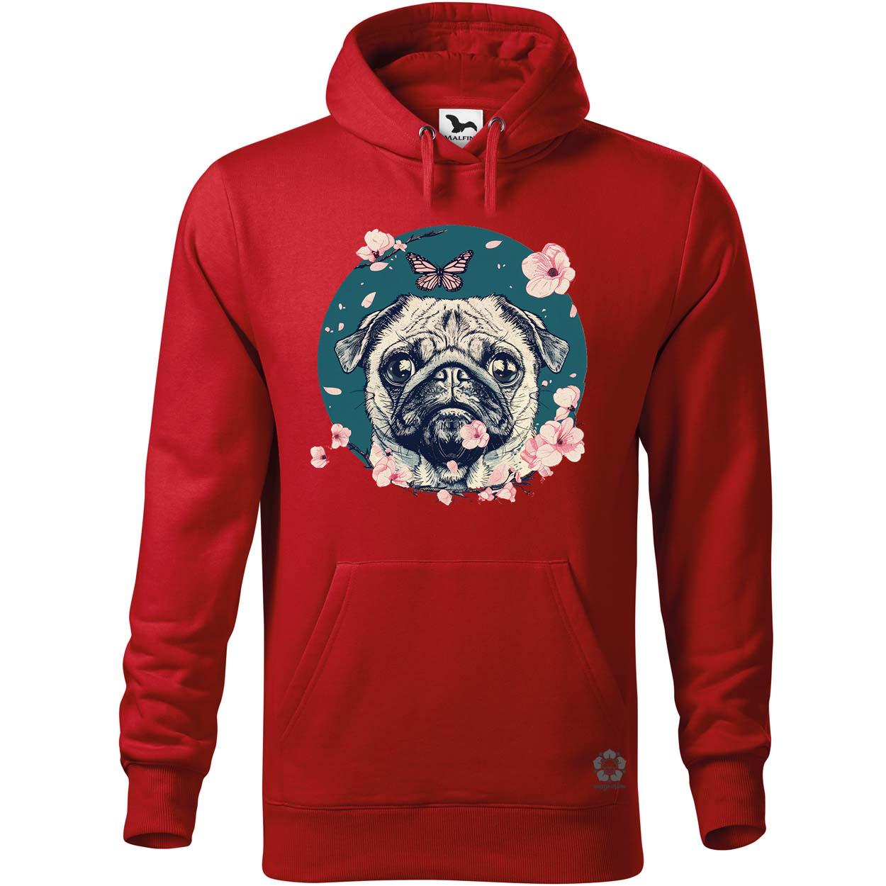 Mopsz és pillangó v2 egyedi  pulóver 