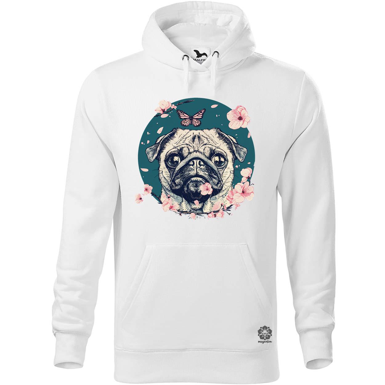 Mopsz és pillangó v2 egyedi  pulóver 