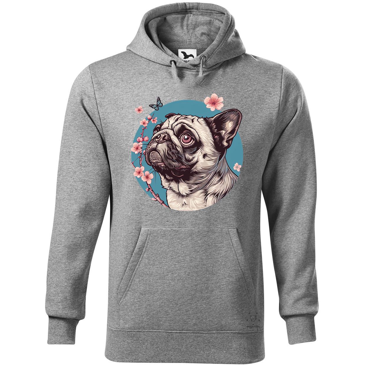 Mopsz és pillangó v4 egyedi  pulóver 