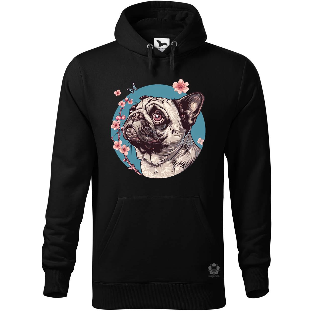 Mopsz és pillangó v4 egyedi  pulóver 