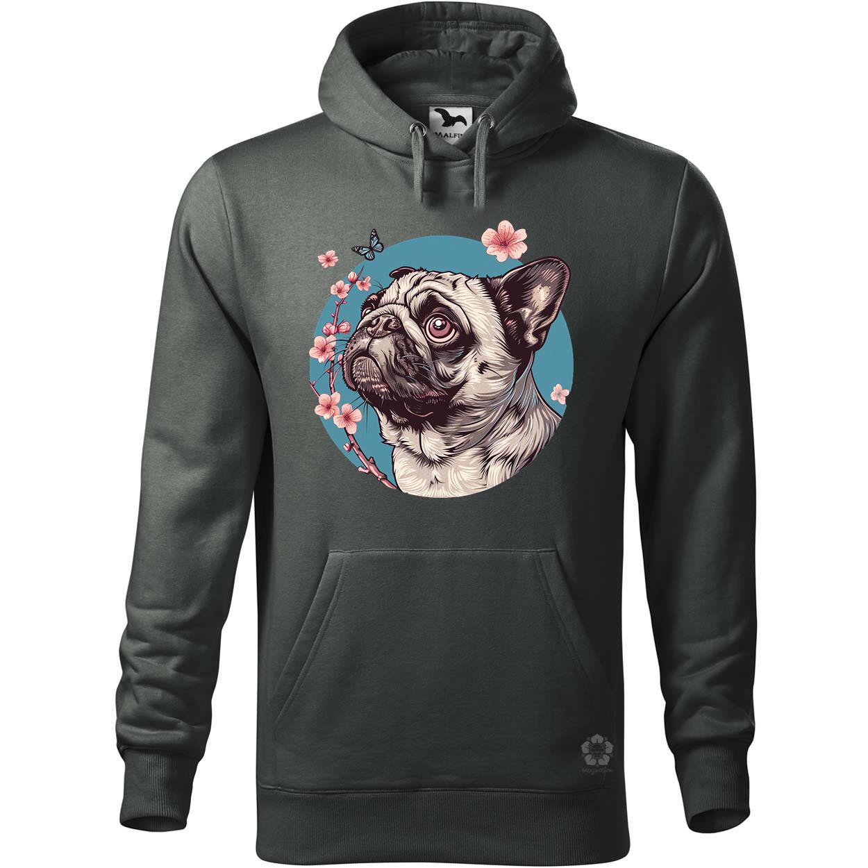 Mopsz és pillangó v4 egyedi  pulóver 