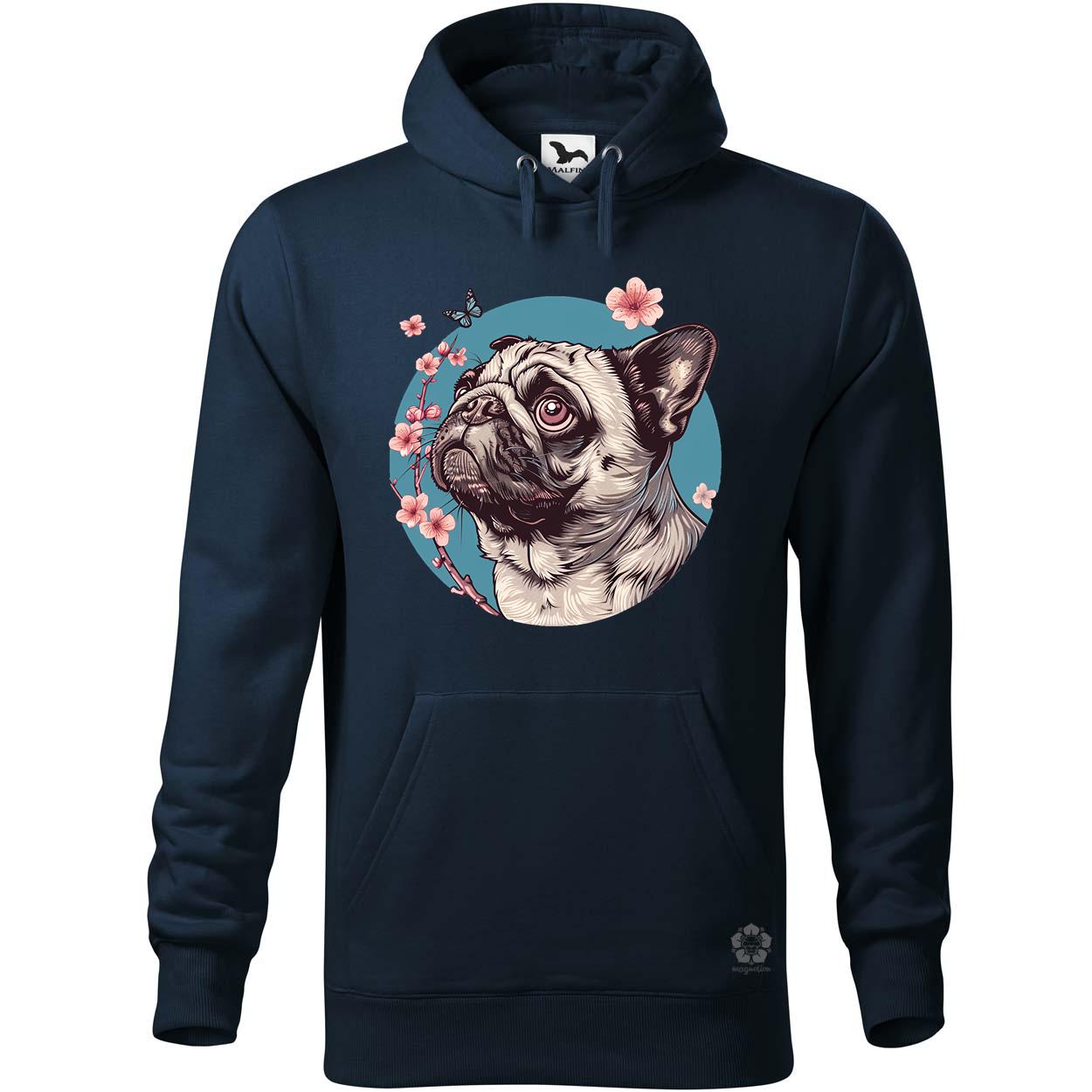 Mopsz és pillangó v4 egyedi  pulóver 