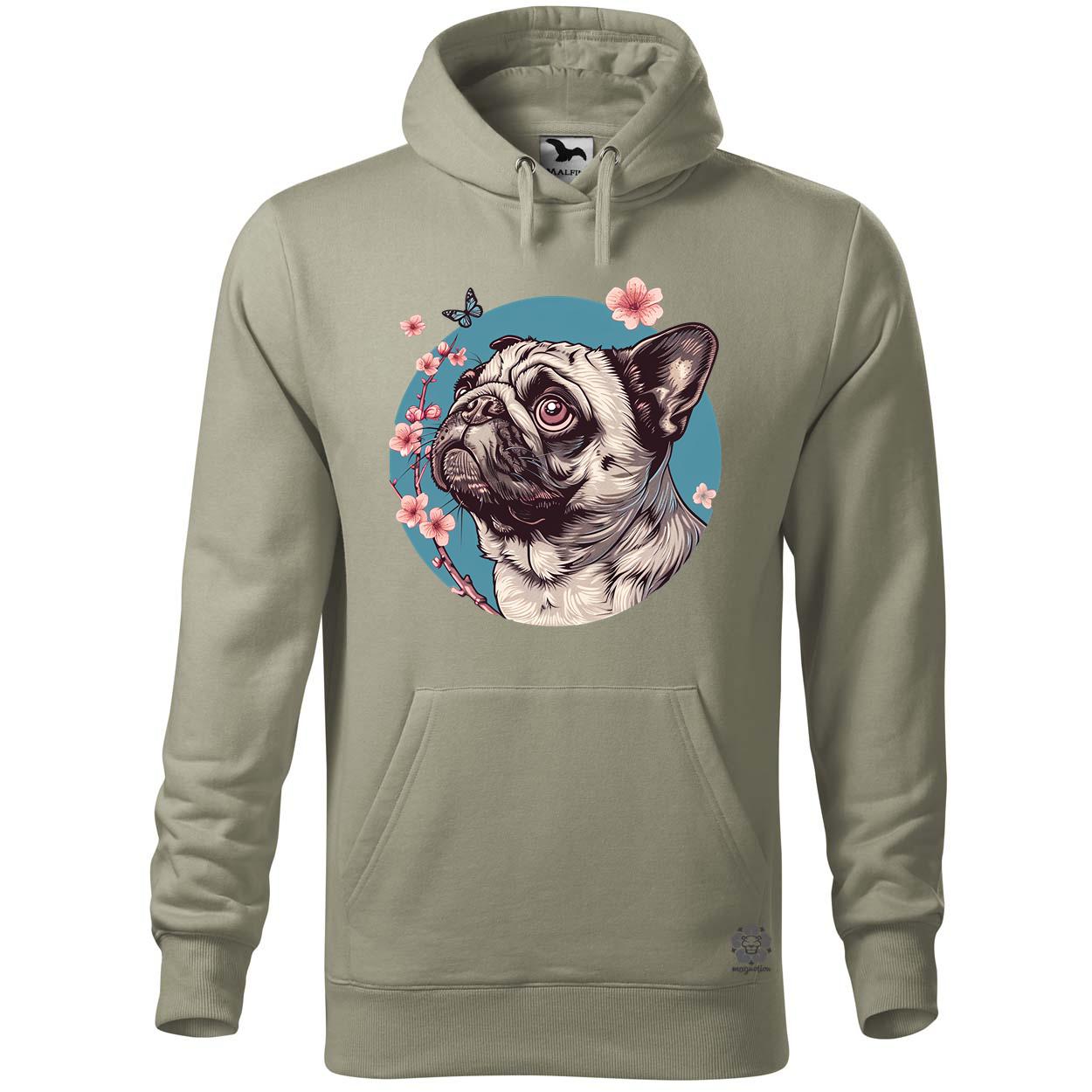 Mopsz és pillangó v4 egyedi  pulóver 