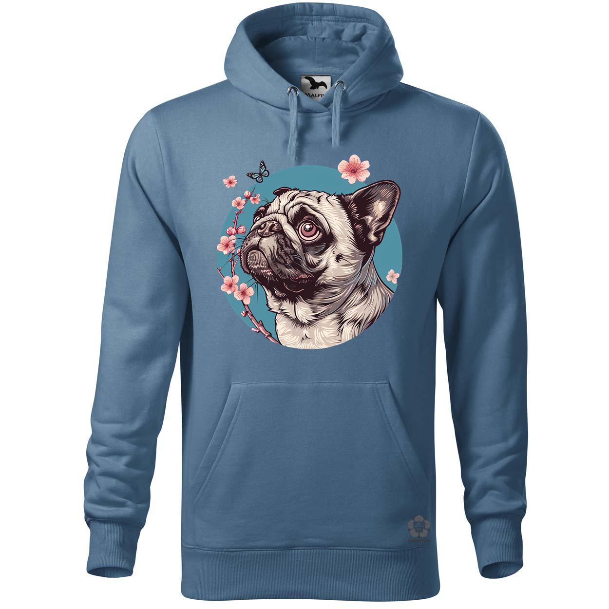 Mopsz és pillangó v4 egyedi  pulóver 