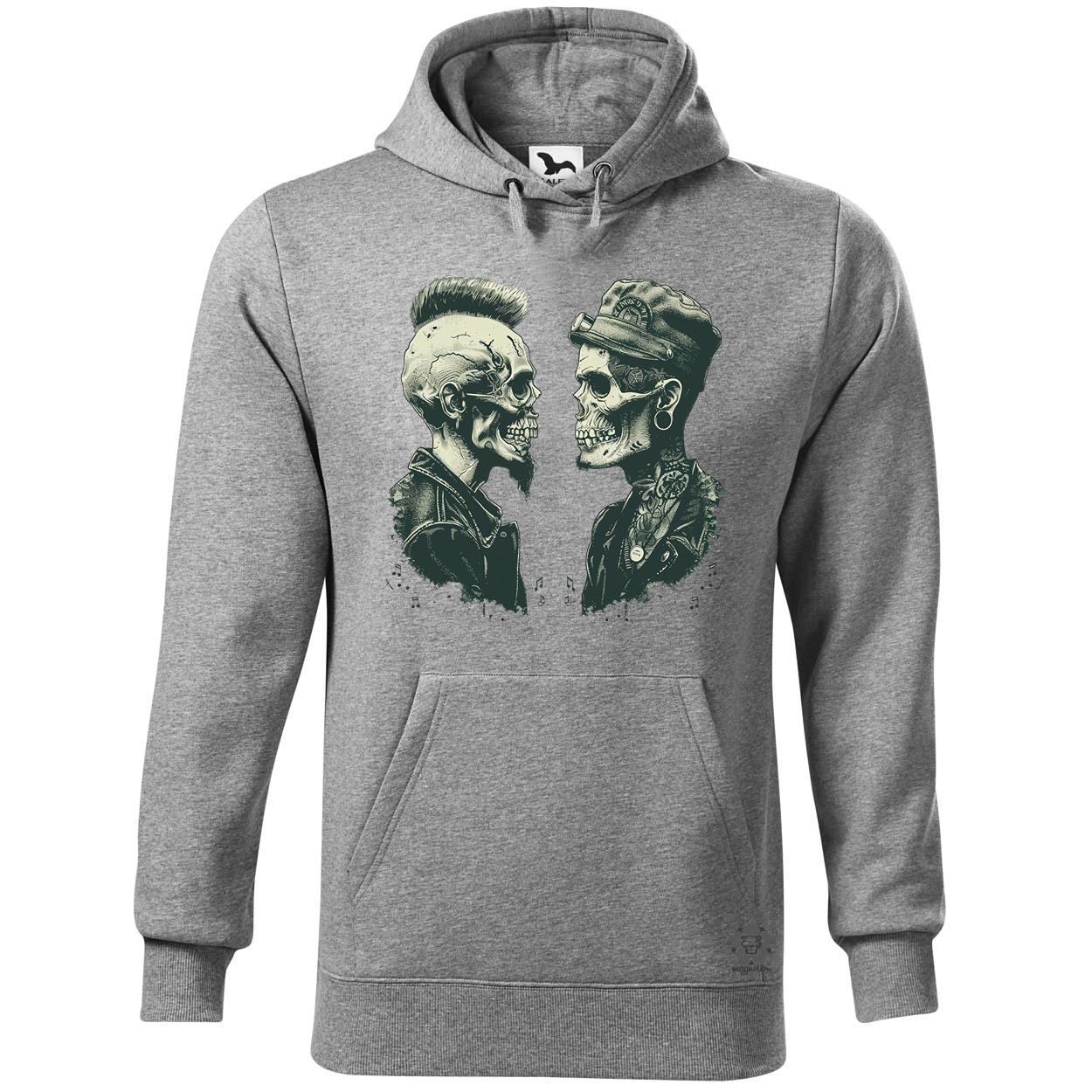 Punk koponyák v1 egyedi  pulóver 