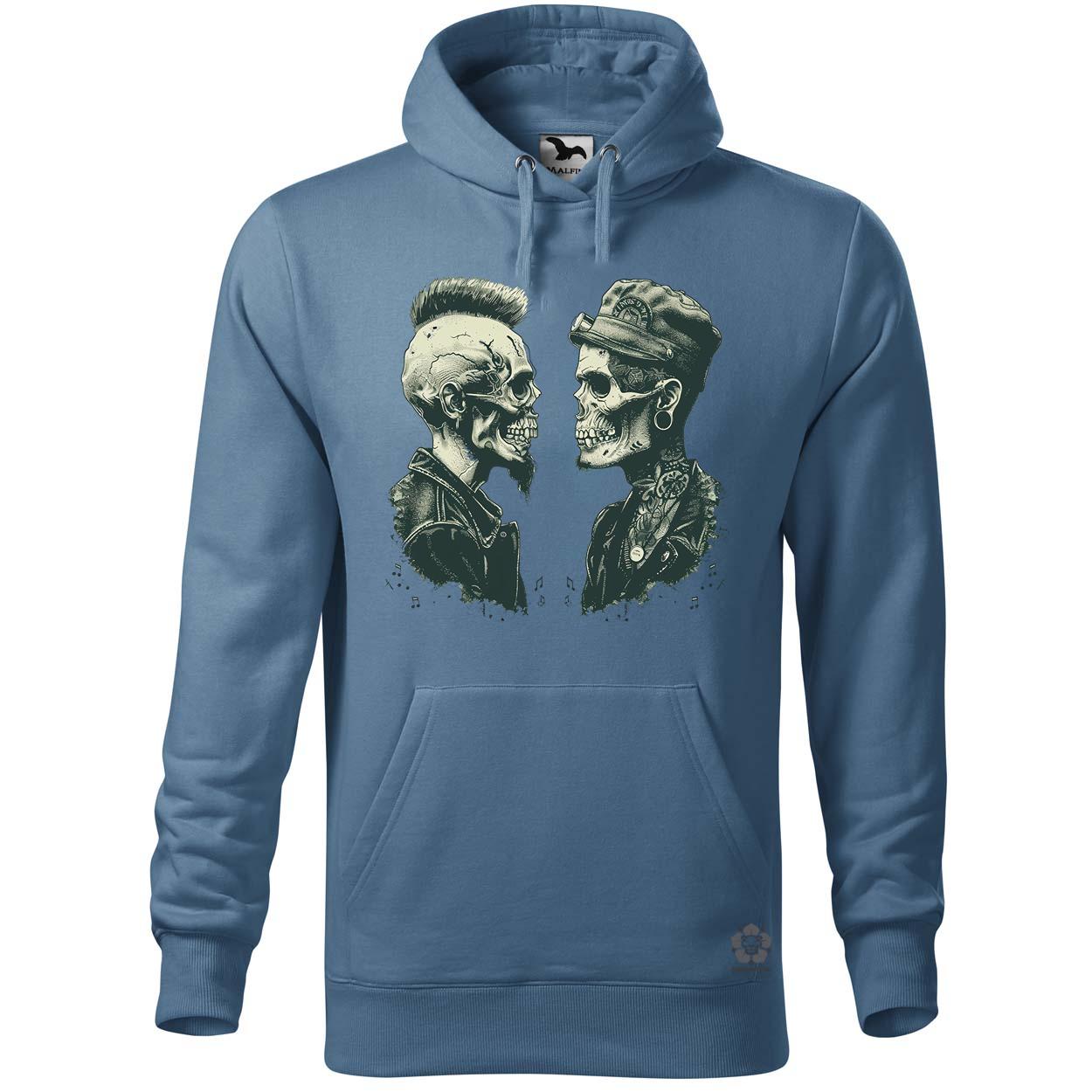 Punk koponyák v1 egyedi  pulóver 