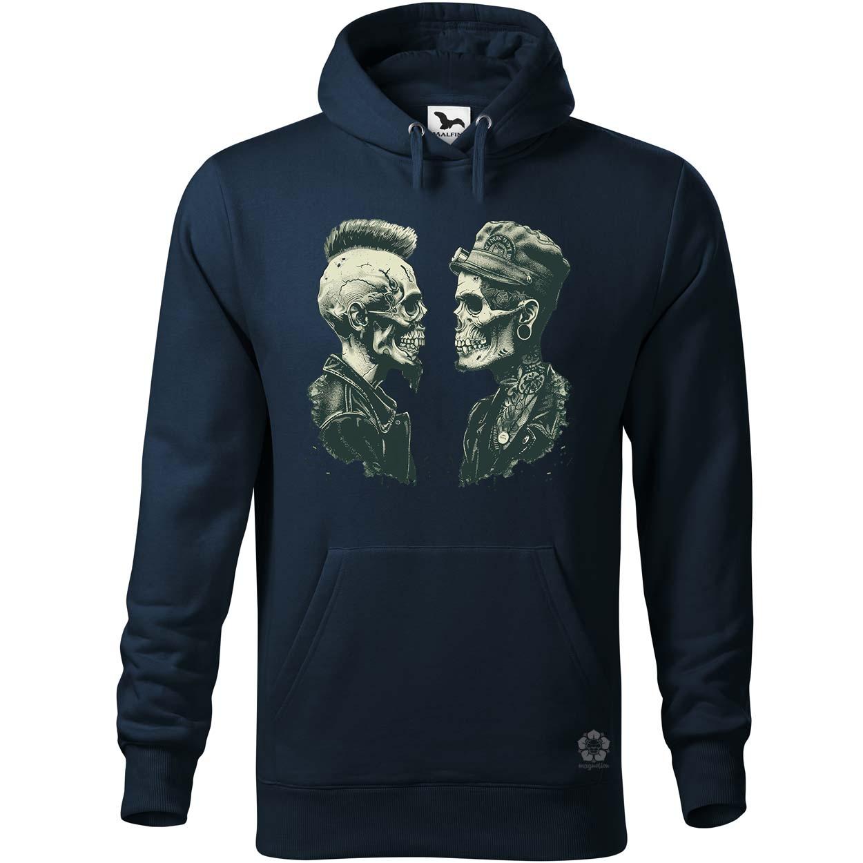 Punk koponyák v1 egyedi  pulóver 