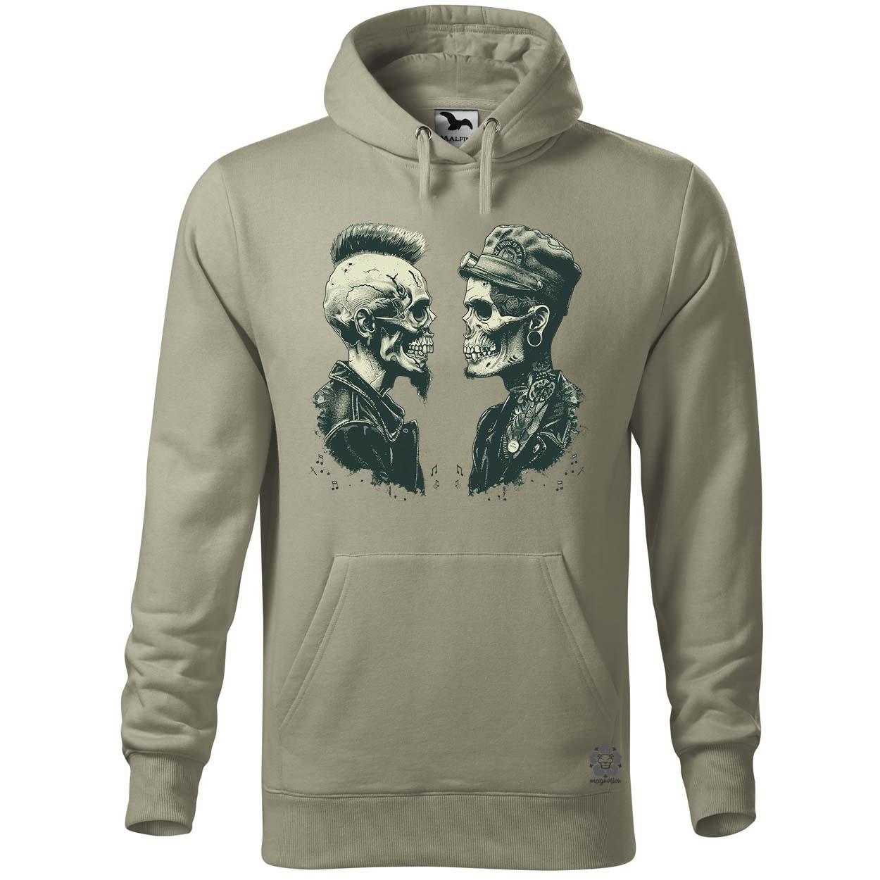 Punk koponyák v1 egyedi  pulóver 