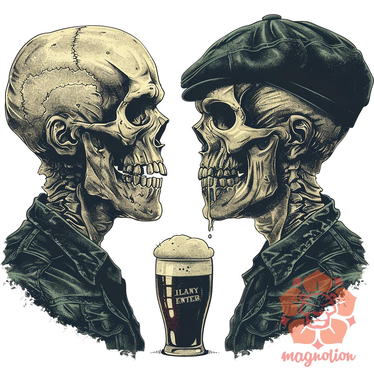 Punk koponyák v3 egyedi  pulóver 