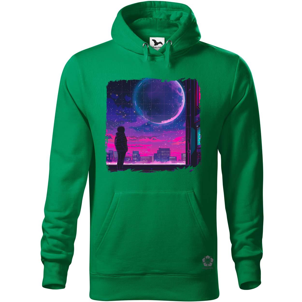 Synthwave hold v1 egyedi  pulóver 