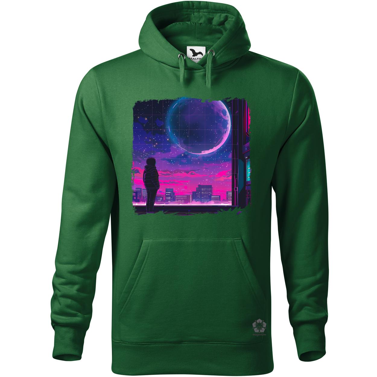 Synthwave hold v1 egyedi  pulóver 
