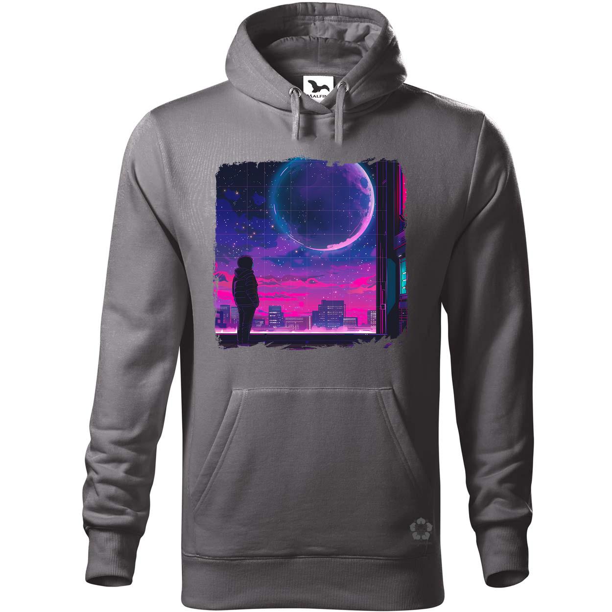 Synthwave hold v1 egyedi  pulóver 