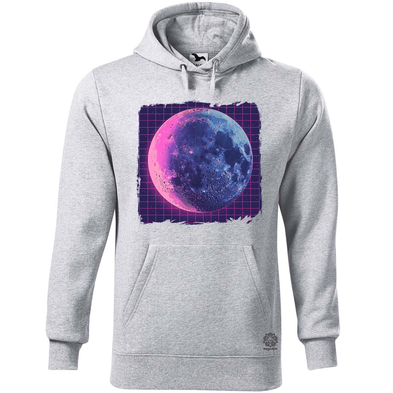 Synthwave hold v4 egyedi  pulóver 
