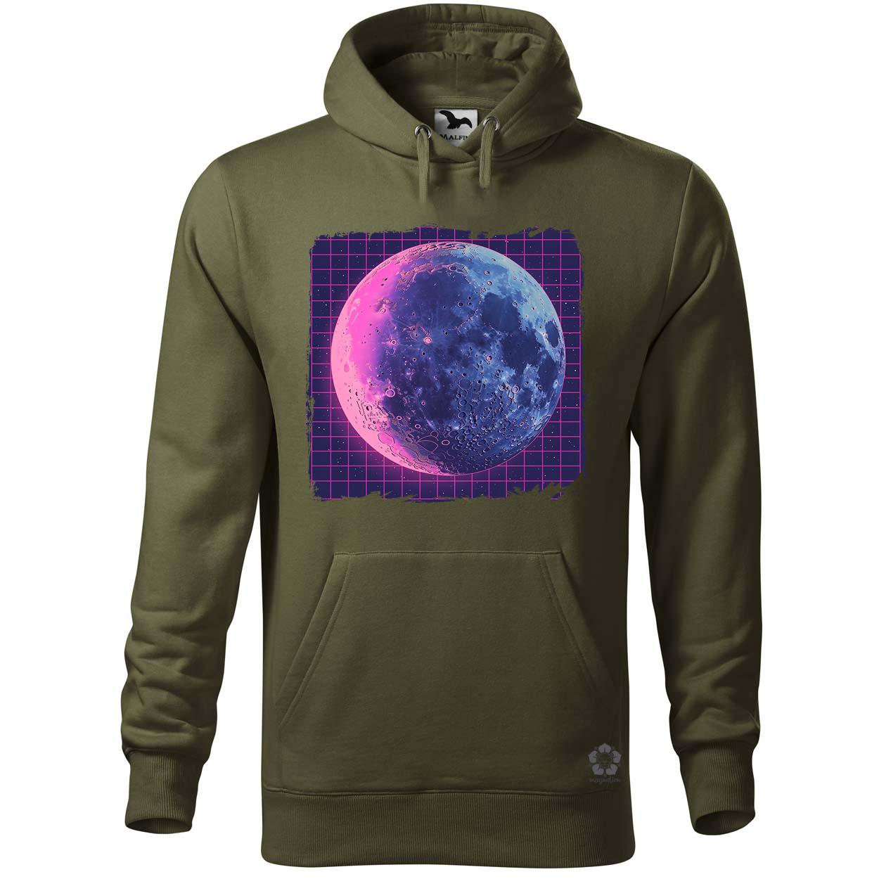 Synthwave hold v4 egyedi  pulóver 