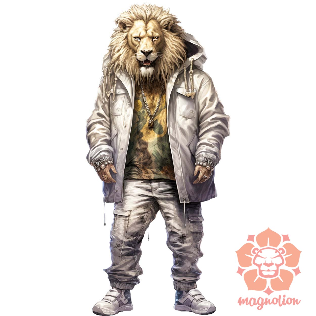 Hiphop oroszlán v6 egyedi  pulóver 