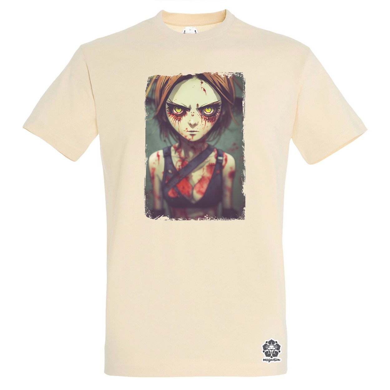 Anime zombi lány egyedi póló 