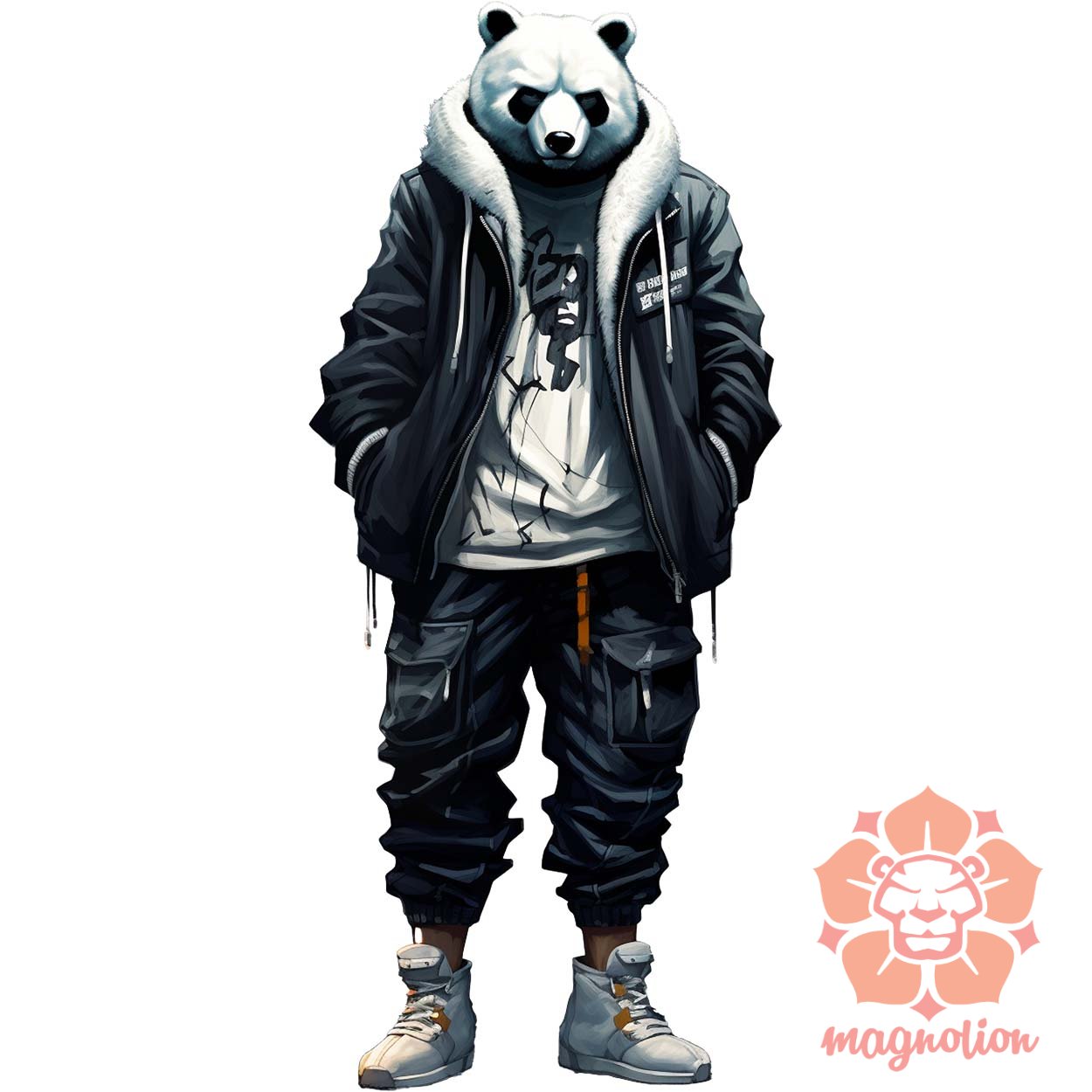 Hiphop panda v3 egyedi  pulóver 