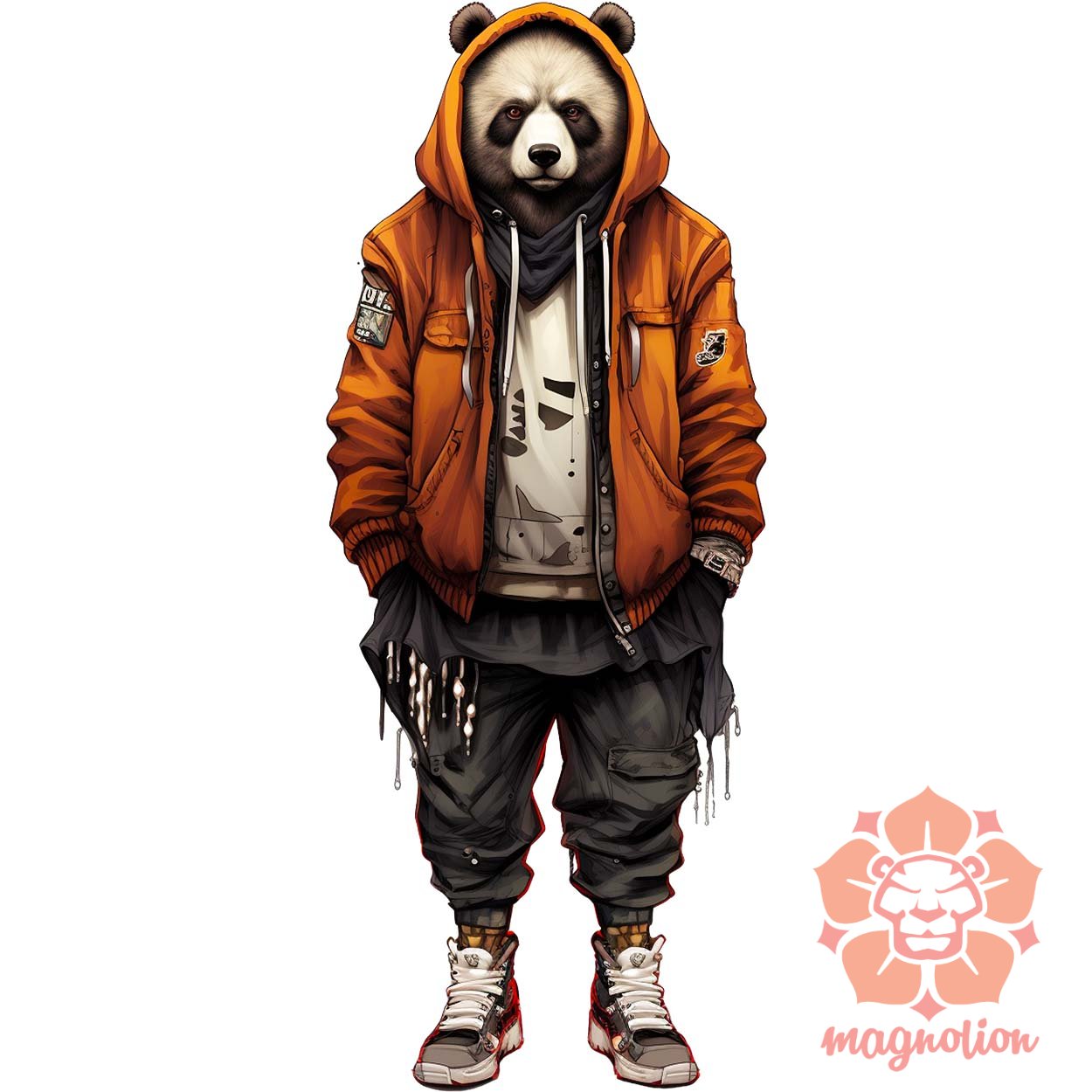 Hiphop panda v4 egyedi  pulóver 
