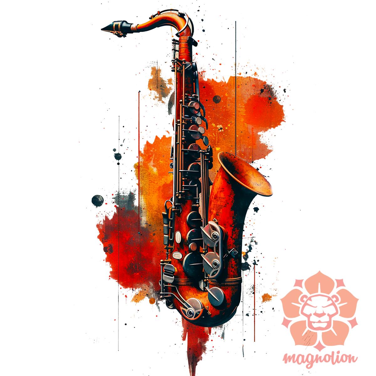 Absztrakt jazz v2 egyedi póló 