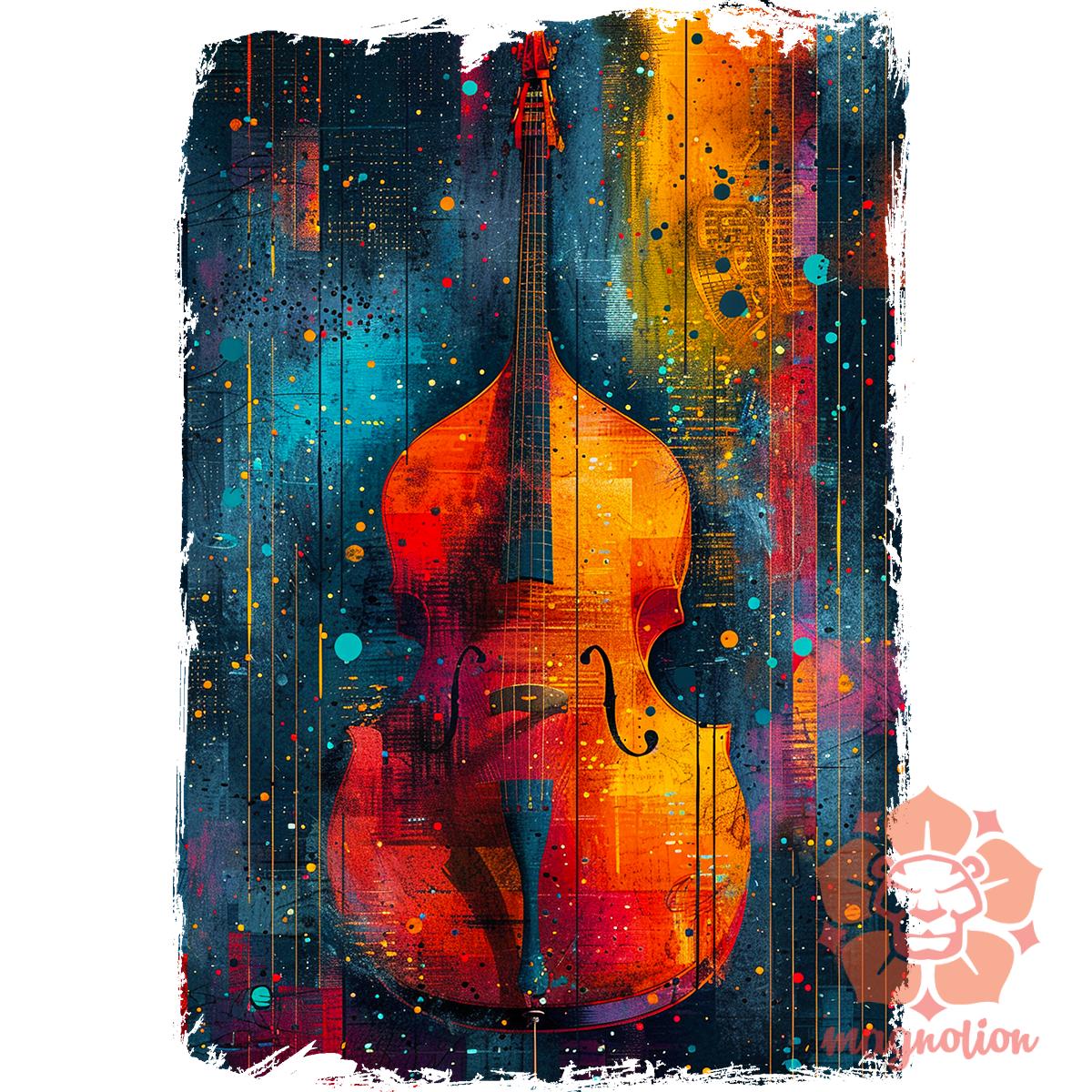 Absztrakt jazz v4 egyedi póló 