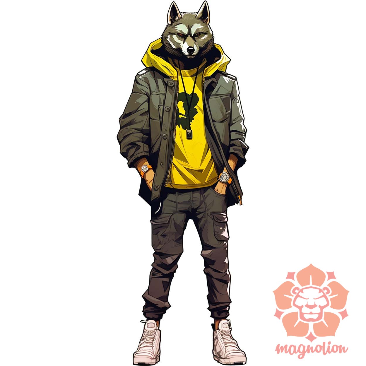 Hiphop farkas v1 egyedi  pulóver 