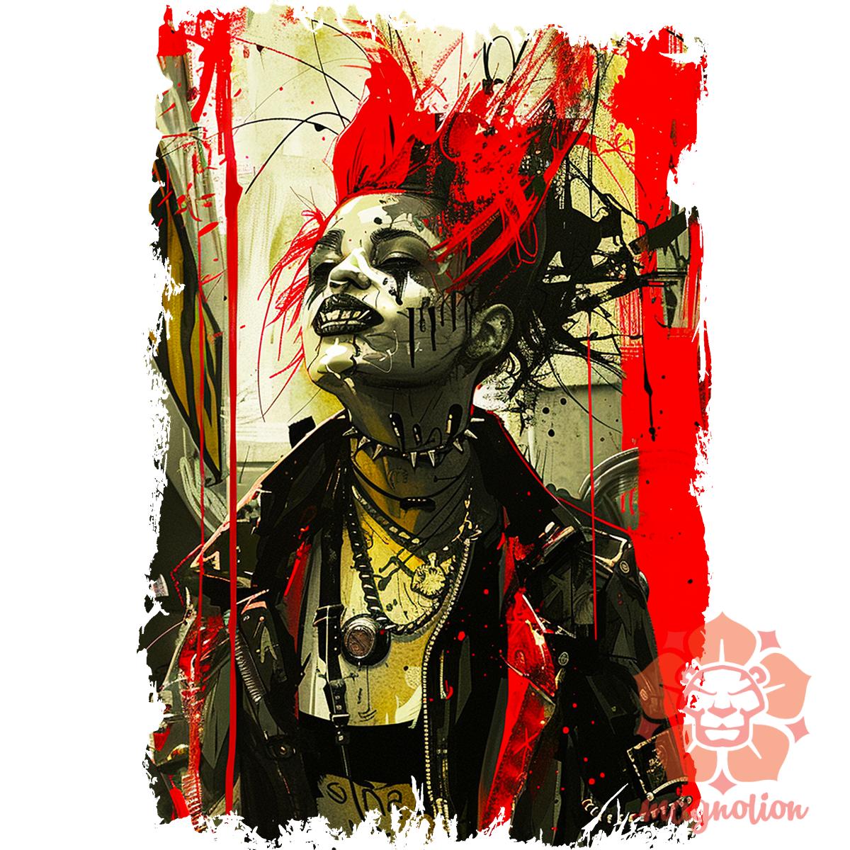 Crust punk poszter v12 egyedi póló 