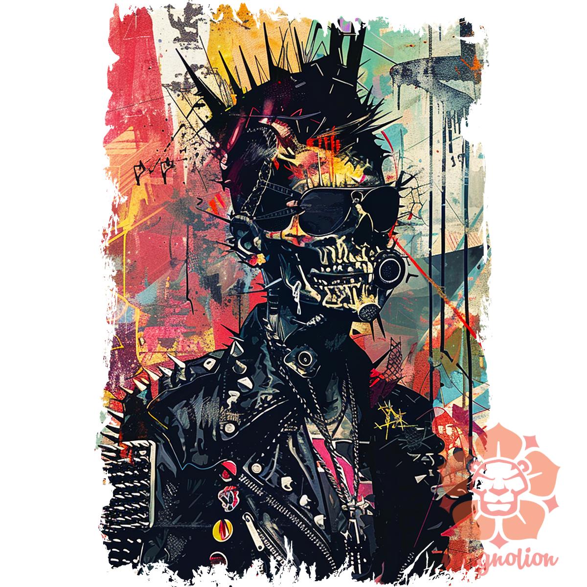 Crust punk poszter v14 egyedi póló 