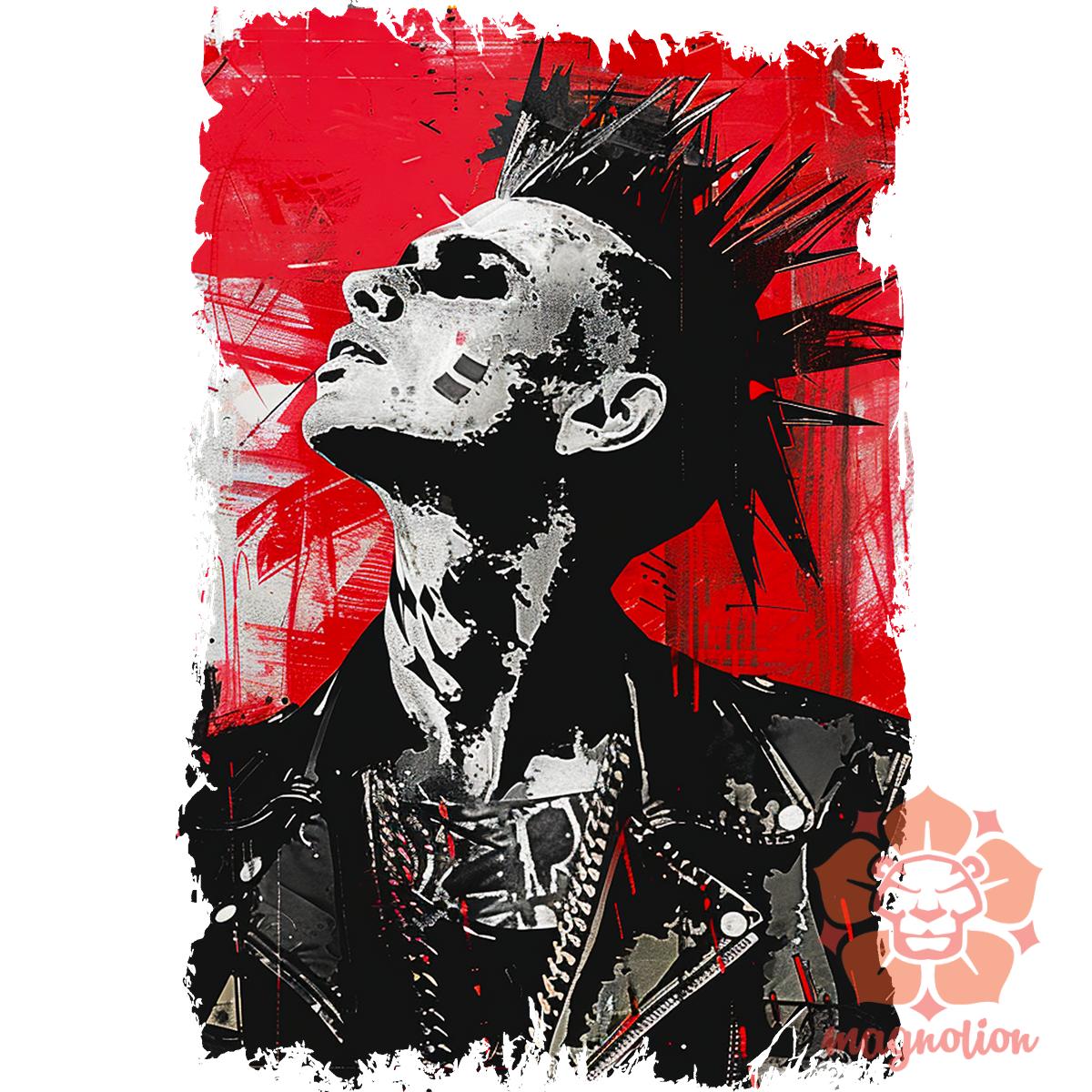 Crust punk poszter v15 egyedi póló 