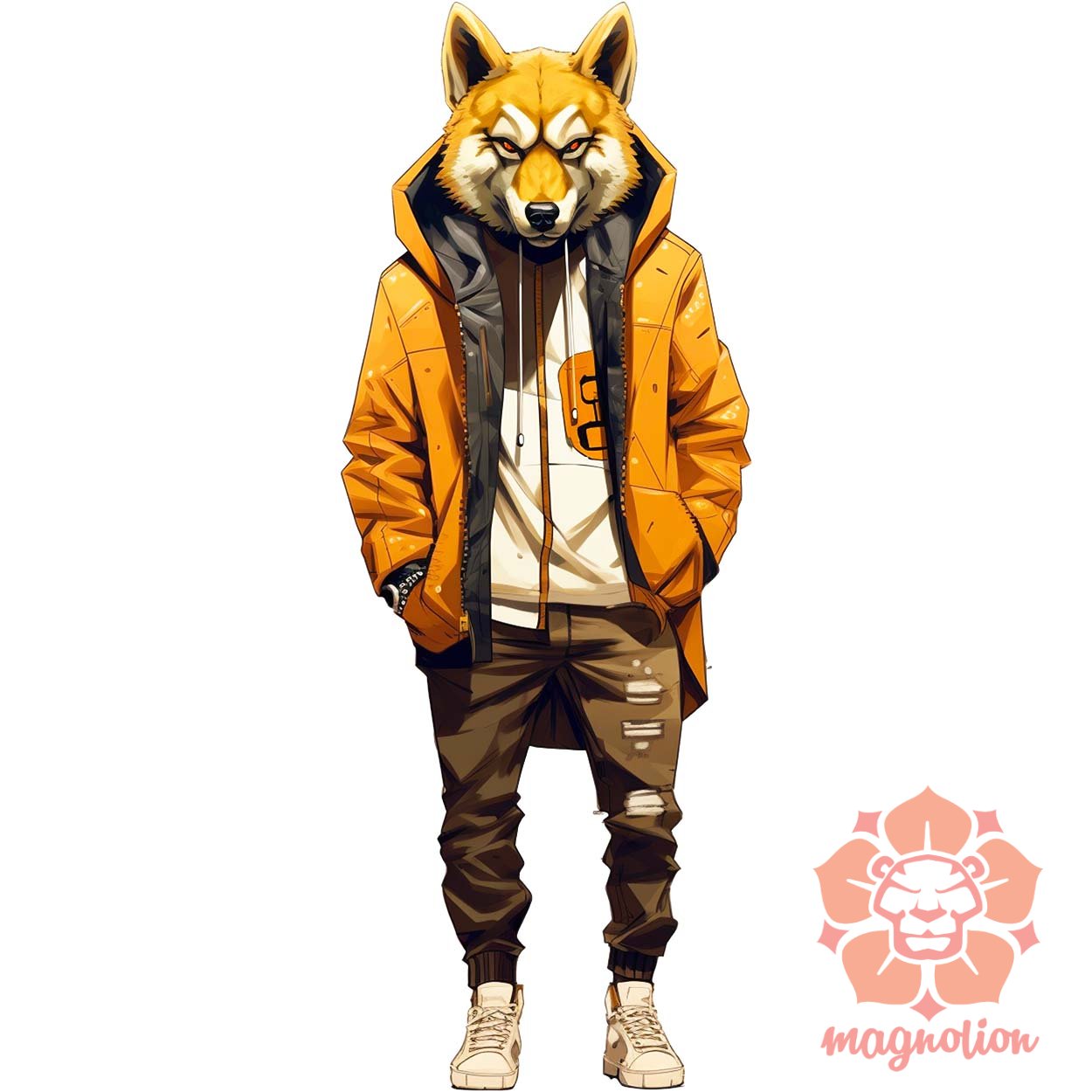Hiphop farkas v3 egyedi  pulóver 