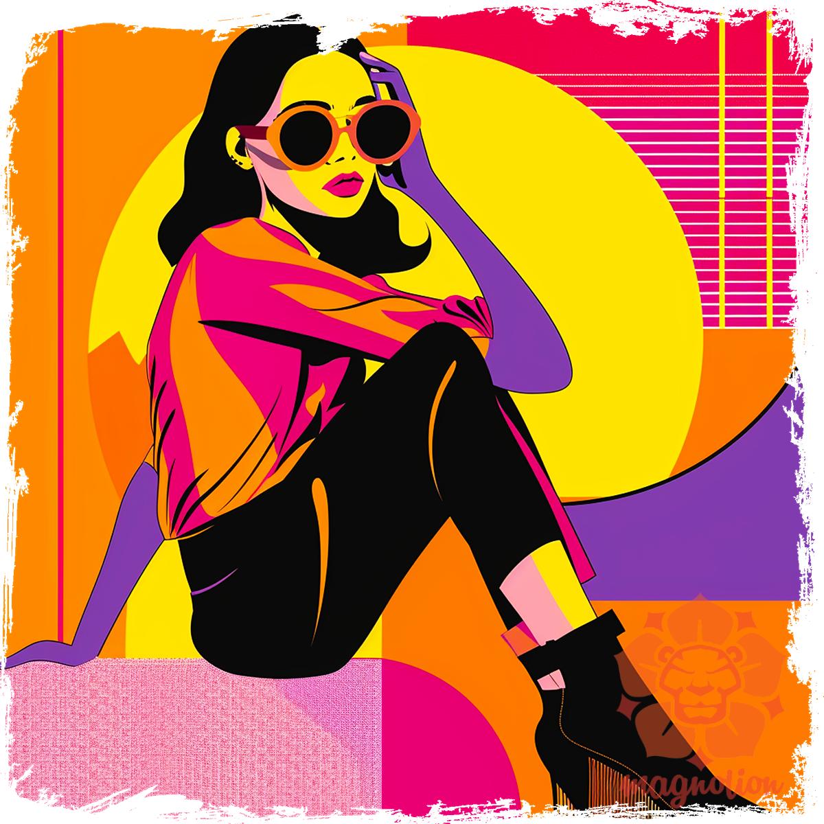 Pop Art divat v2 egyedi póló 