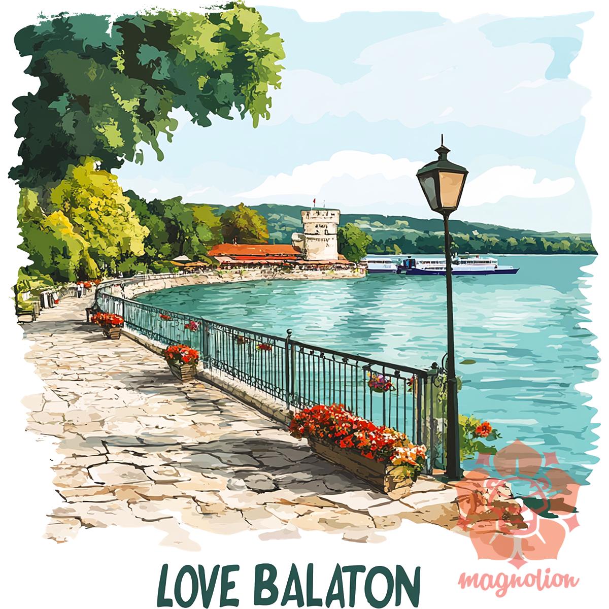 Love Balaton v1 egyedi póló 
