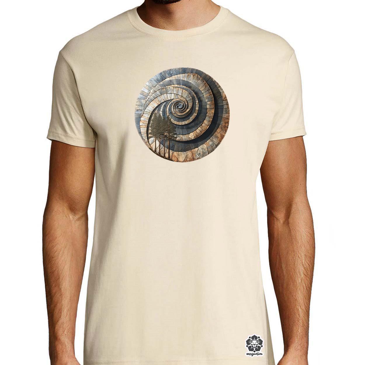 Fibonacci fákkal v1 egyedi póló 