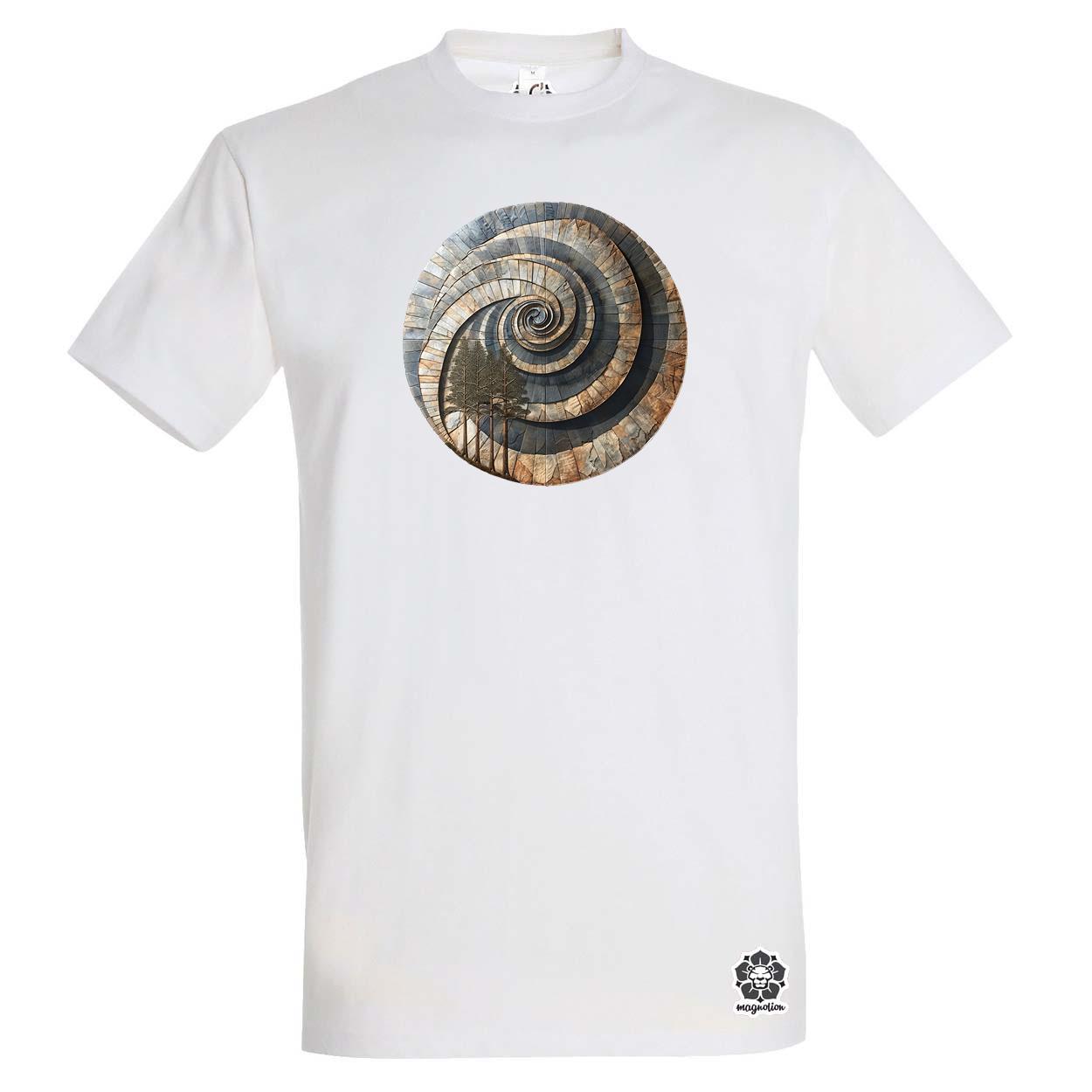 Fibonacci fákkal v1 egyedi póló 
