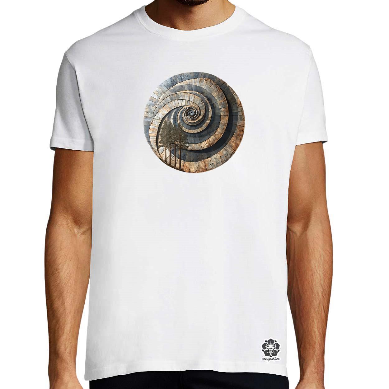 Fibonacci fákkal v1 egyedi póló 