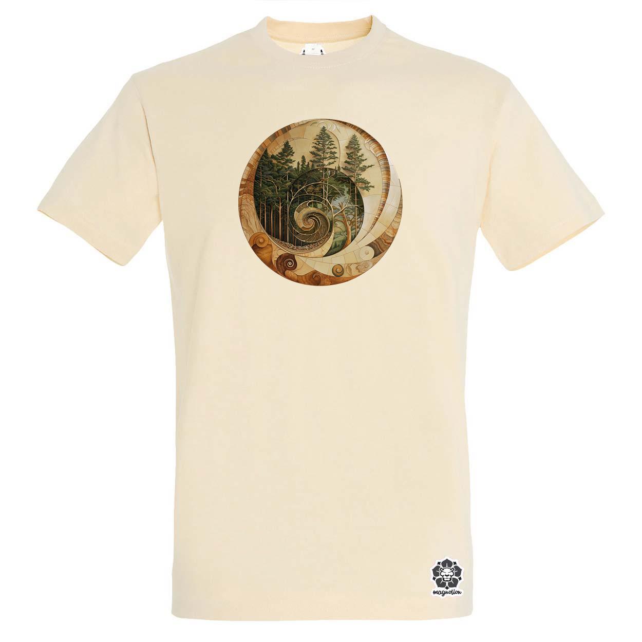 Fibonacci fákkal v2 egyedi póló 