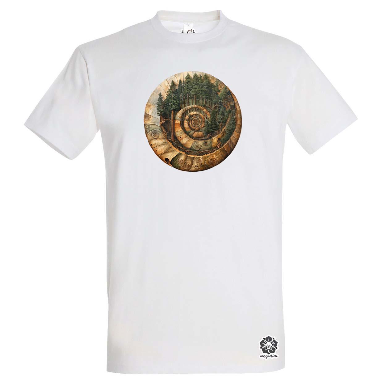 Fibonacci fákkal v3 egyedi póló 
