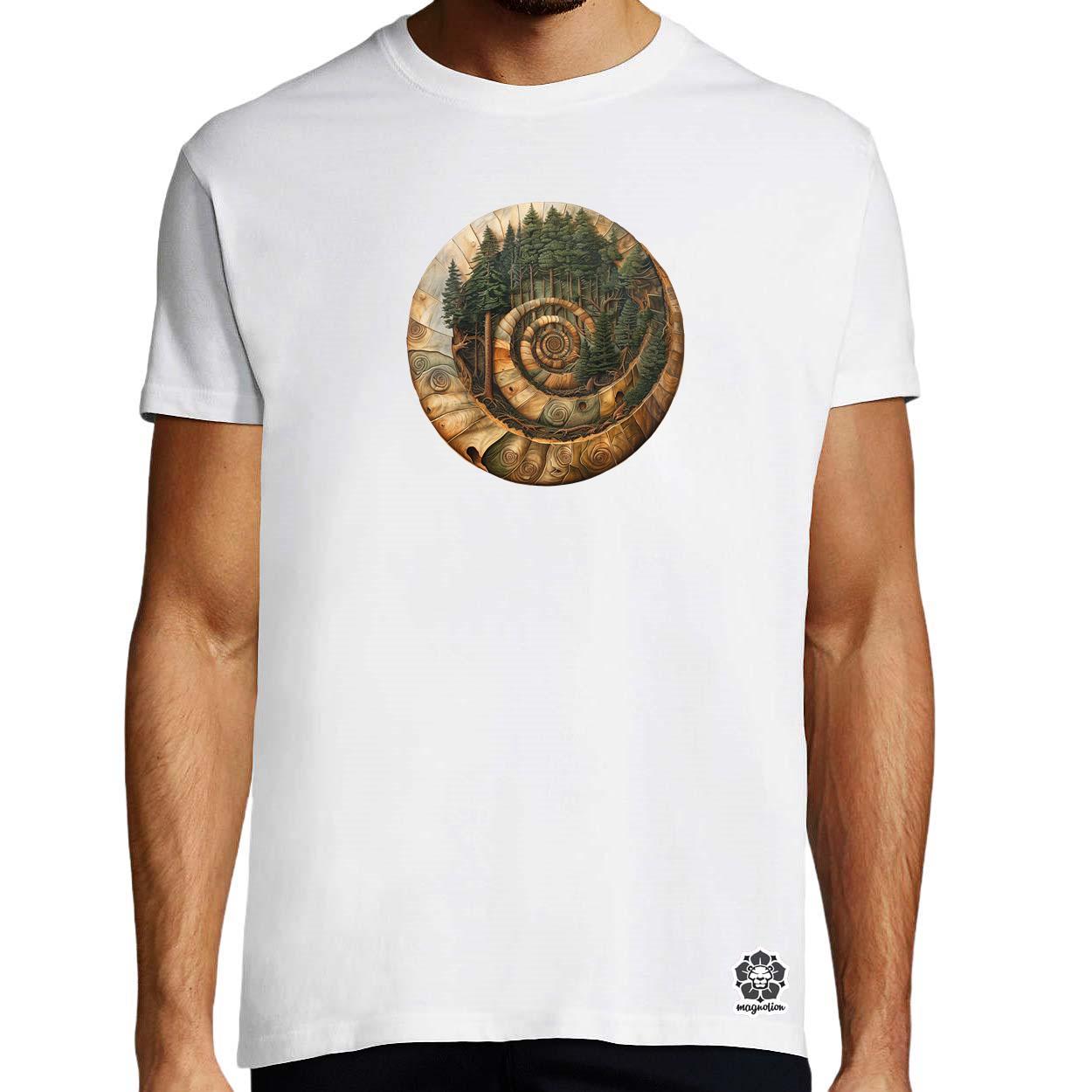 Fibonacci fákkal v3 egyedi póló 