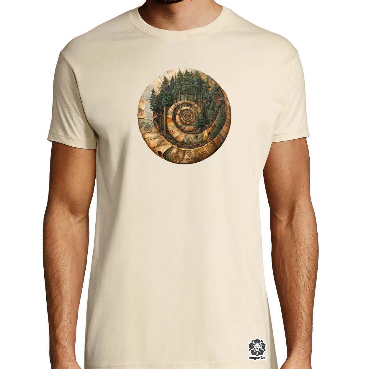 Fibonacci fákkal v3 egyedi póló 