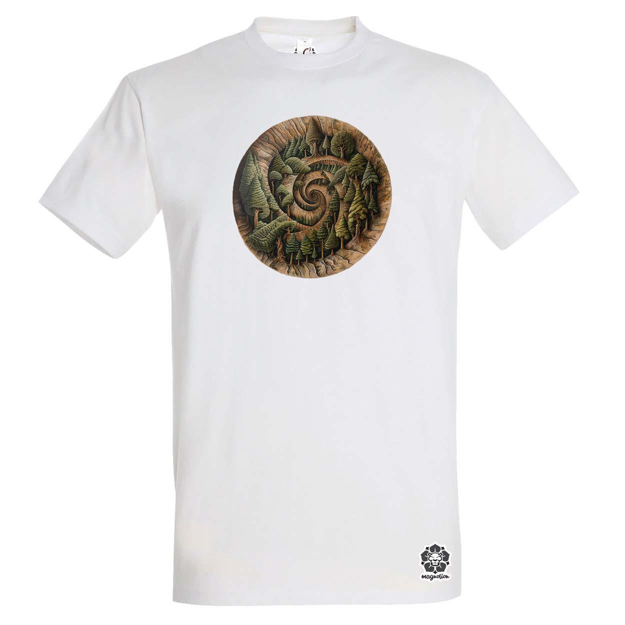 Fibonacci fákkal v5 egyedi póló 