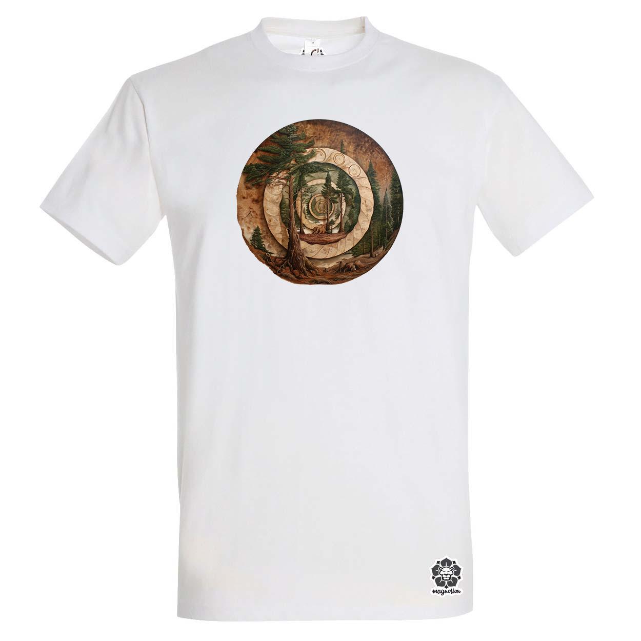 Fibonacci fákkal v8 egyedi póló 