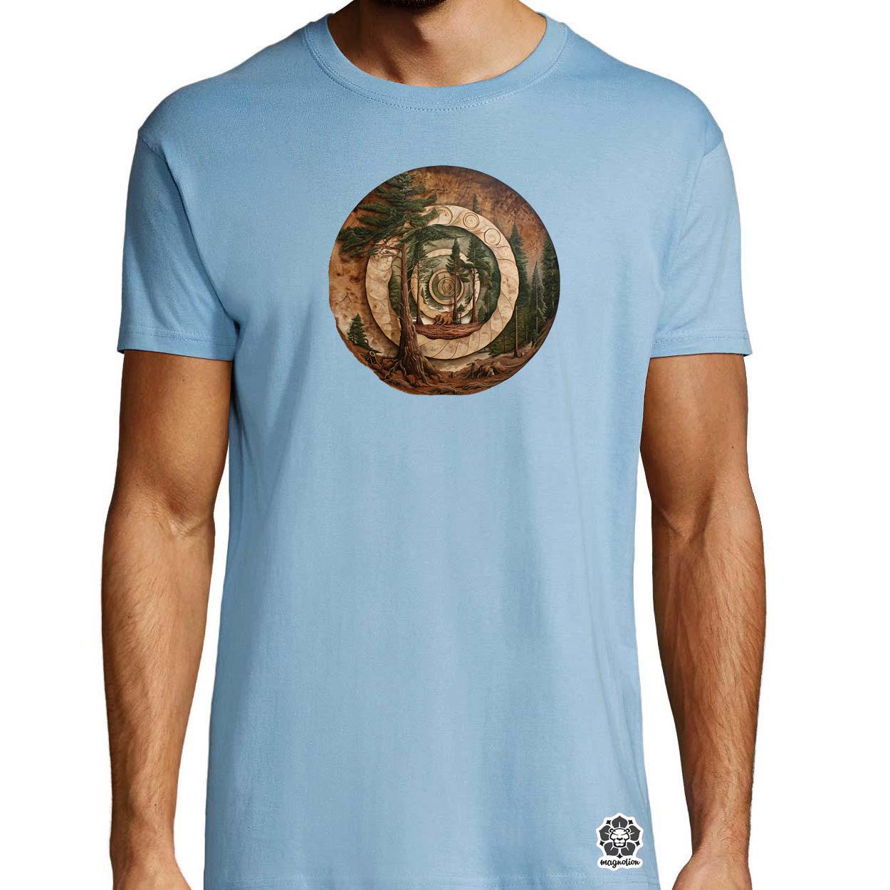 Fibonacci fákkal v8 egyedi póló 