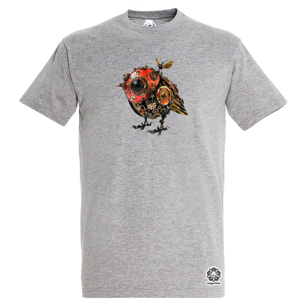 Steampunk madár v2 egyedi póló 