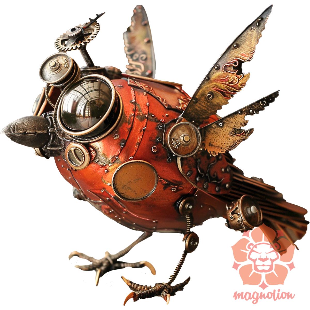 Steampunk madár v1 egyedi  pulóver 