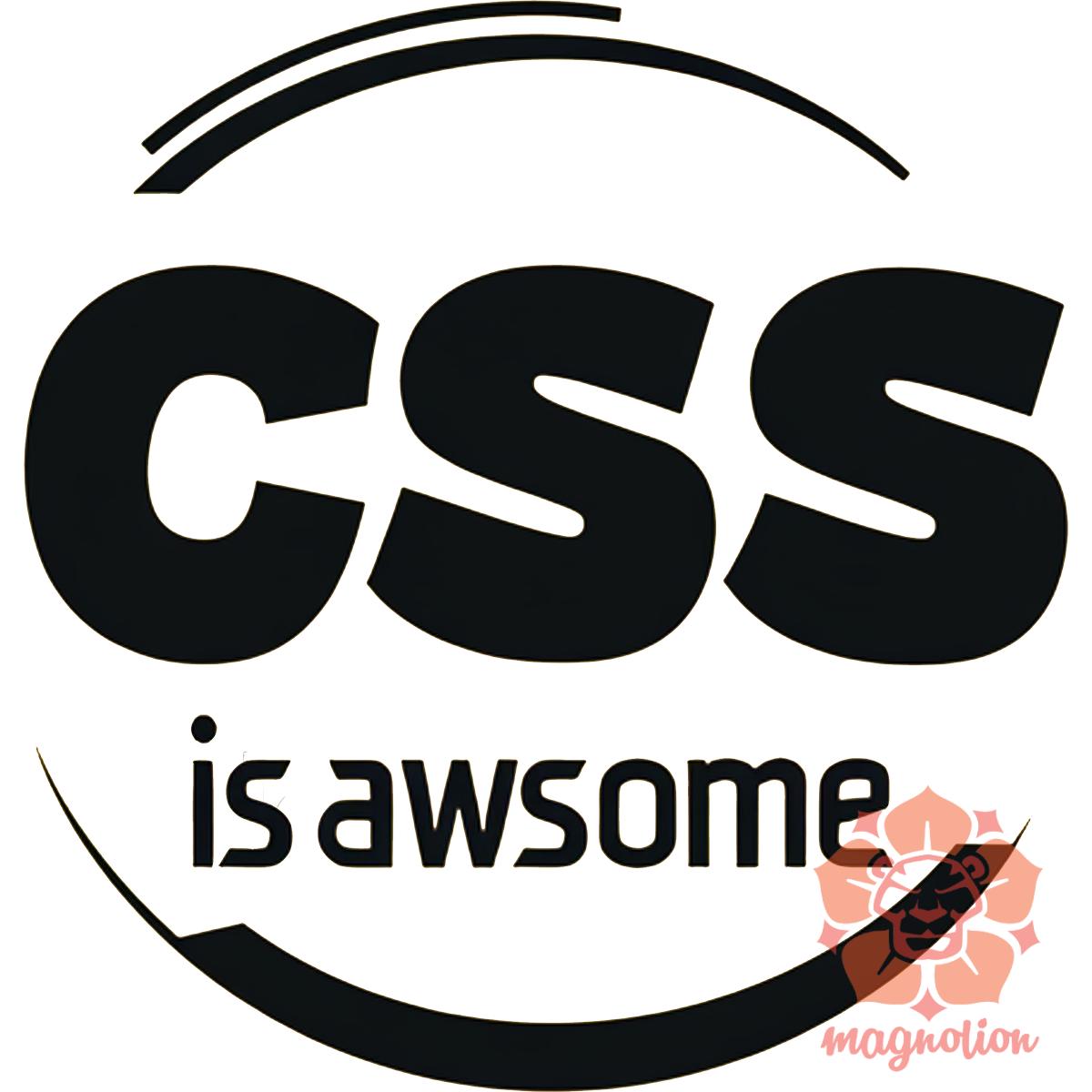 CSS is awesome v1 egyedi póló 