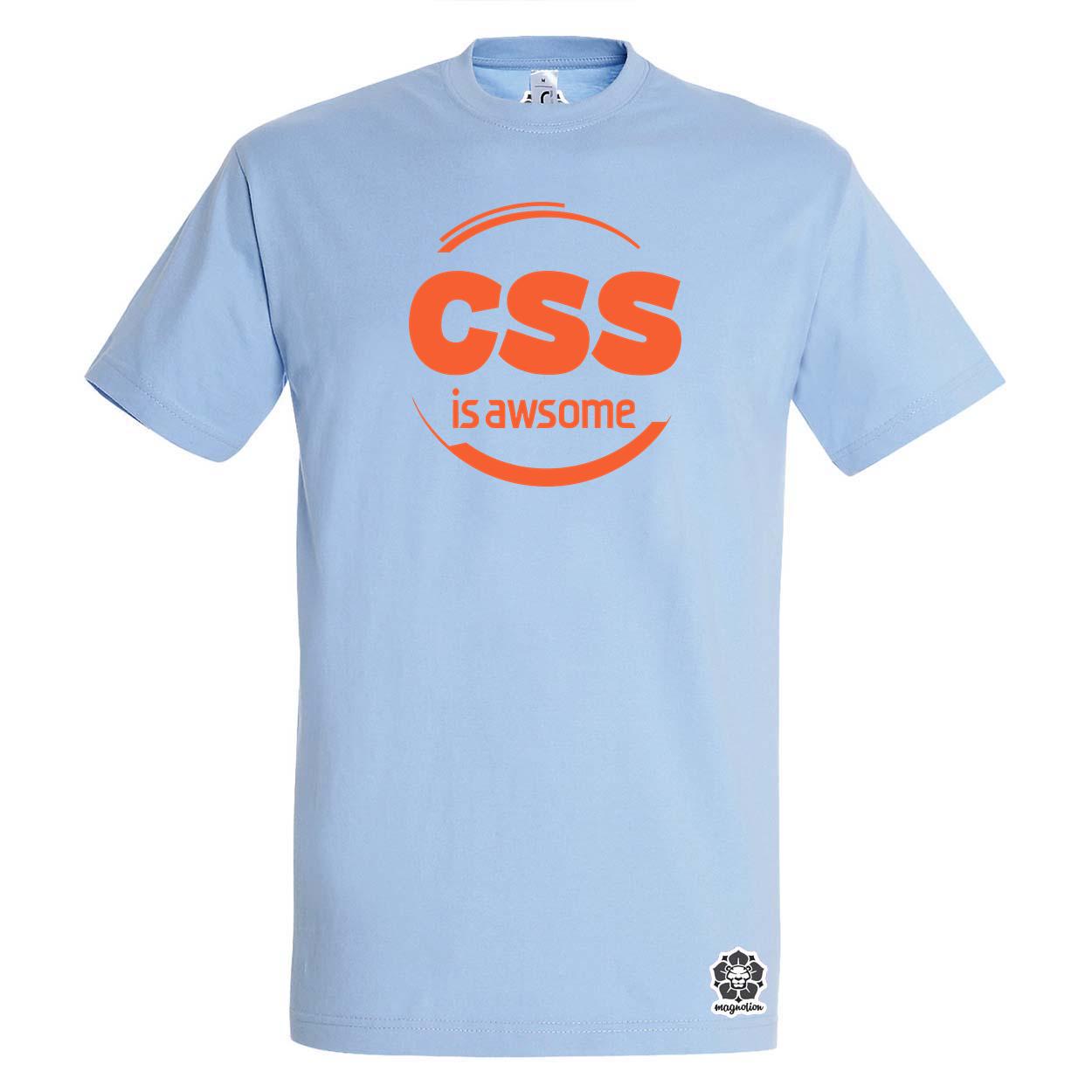CSS is awesome v11 egyedi póló 