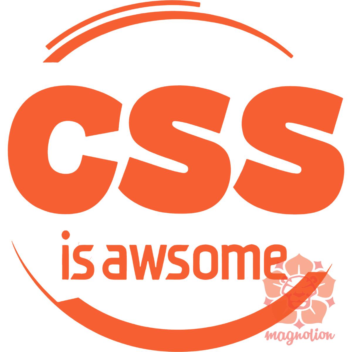 CSS is awesome v11 egyedi póló 