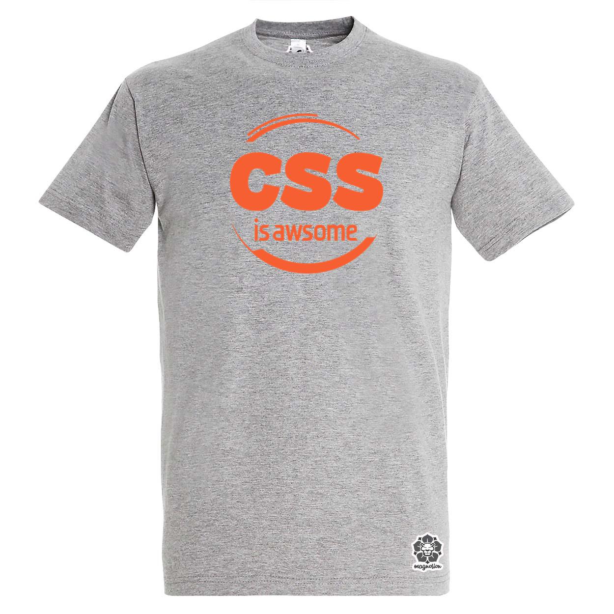 CSS is awesome v11 egyedi póló 